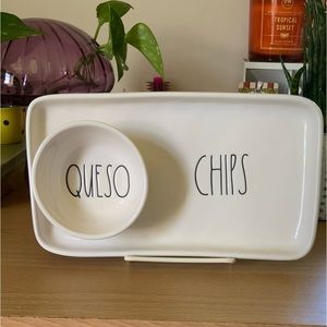 Rae Dunn CHIPS & QUESO Tray